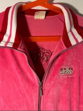 Tommy Jeans  Pink Women's Full Zip Logo Sweatshirt Size S